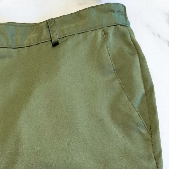Vintage Lily's of Beverly Hills Green Shorts Plus Sz 18 Golf High Waist Pockets - Picture 3 of 9